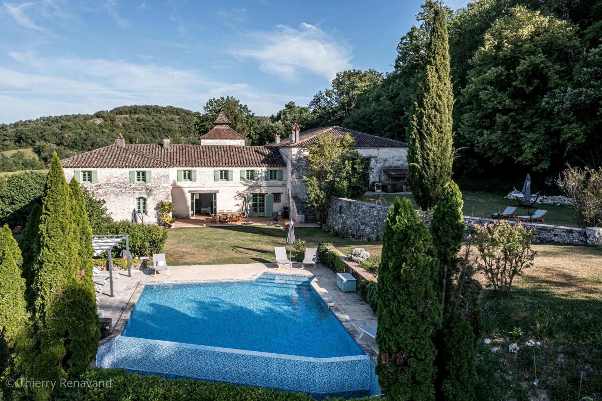 Manoir Le Moulinal47 - Vue Panoramique Hotell Courbiac Exteriör bild
